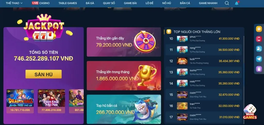 Người chơi ăn Jackpot lớn tại 456win